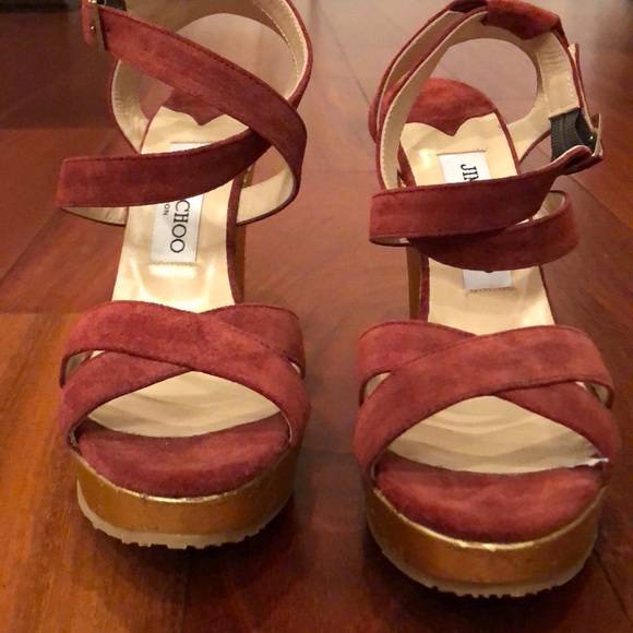 NWOT jimmy choo strappy platform SOLD - Picture 2 of 7